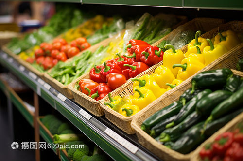 市場新鮮蔬菜零售 健康生活的優(yōu)選